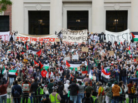 Antisemitic Woke Mob at Columbia Threatens Jewish Students’ Safety Amidst Rising Tensions | Credits: Reuters